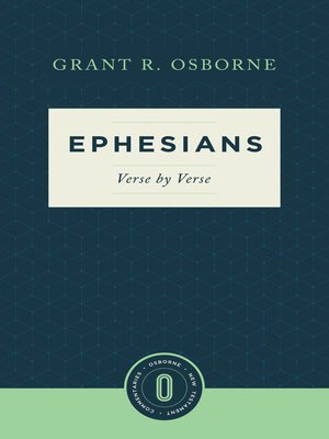 cover image of Ephesians Verse by Verse